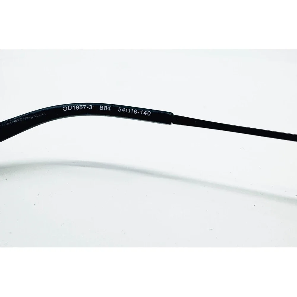Guess Eyeglasses Mens Black Semi Rimless GU1857-3 B84 54-18-140